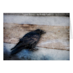 Cartão Corvo que compete a tira