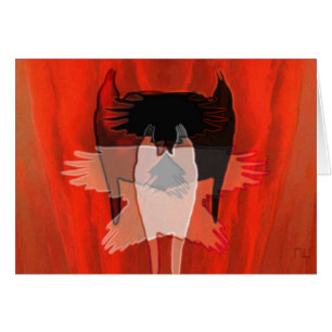 Cartão Corvos abstratos