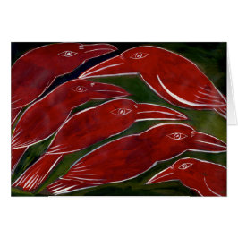 Cartão Corvos iridescentes