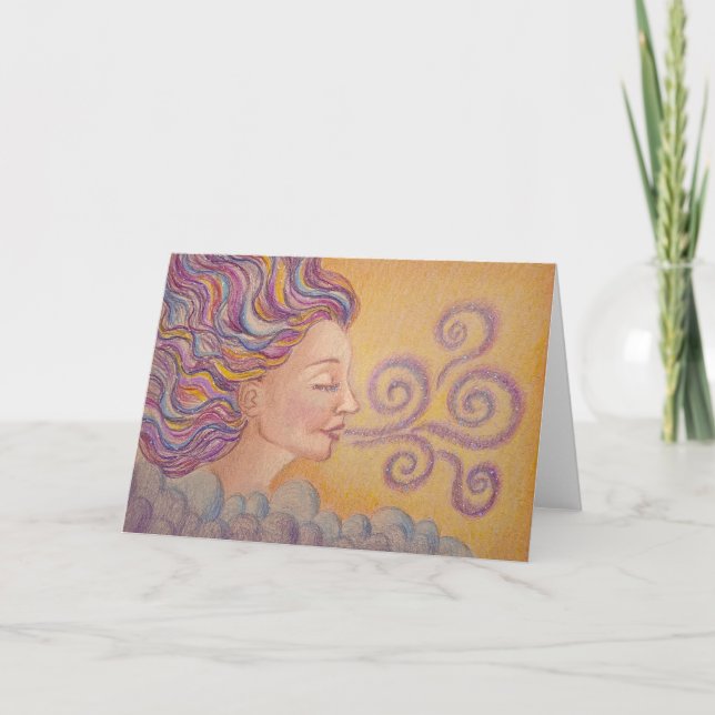 Cartão "Cosmic Breath" Greeting card (Frente)
