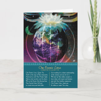Cartão Cosmic Lotus Card