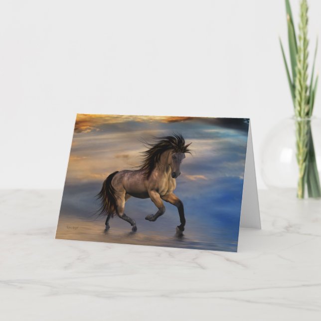 Cartão Cósmico... garanhão selvagem (Frente)