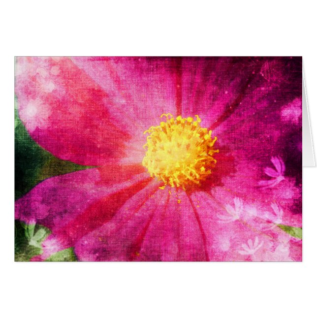 Cartão Cosmo Flower (Frente Horizontal)