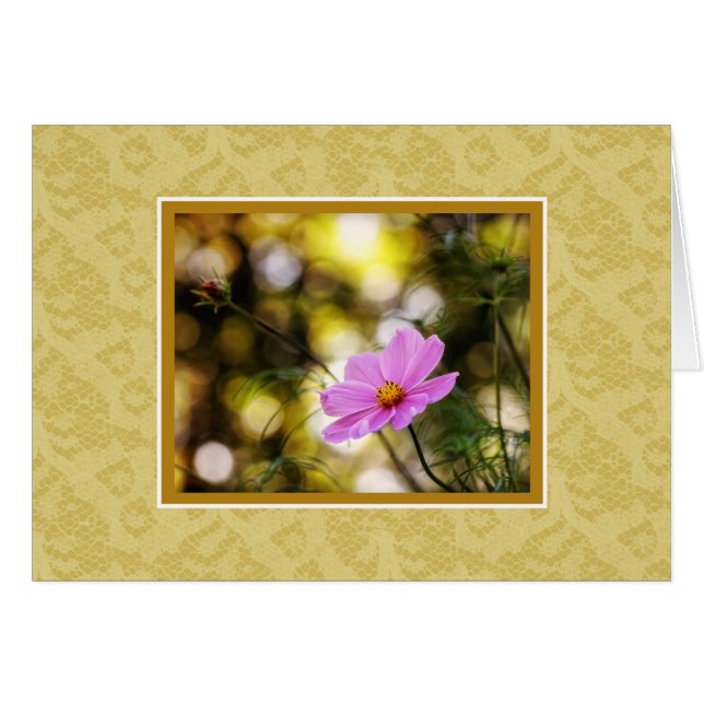 Cartão Cosmos Wildflower (Frente Horizontal)