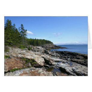 Cartão Costa da Ilha Bar no Parque Nacional Acadia