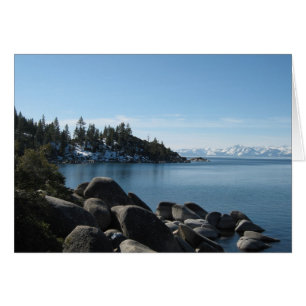 Cartão Costa norte Lake Tahoe, vila do declive, Nevada
