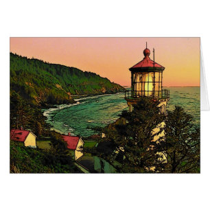 Cartão Costa Oregon