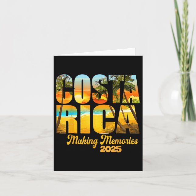 Cartão Costa Rica 2025 Criando Memórias Família Correspon (Frente)