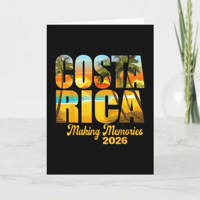 Cartão Costa Rica 2026 Making Memories Matching Family Va (Frente)