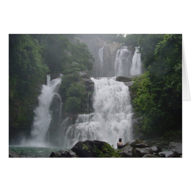 Cartão Costa Rica Waterfall (Frente Horizontal)