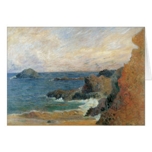 Cartão Costa Rocky por Paul Gauguin, Impressionismo Vinta