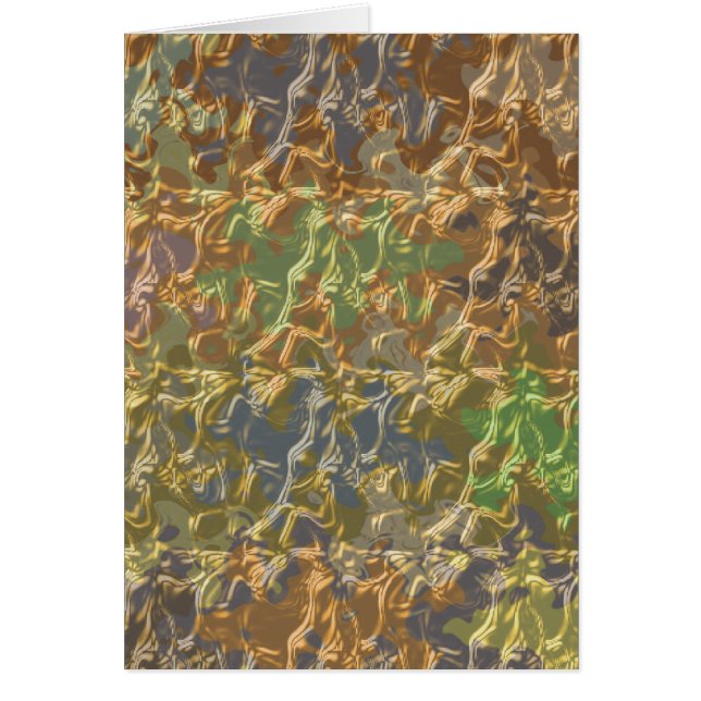 Cartão Costas Dourados derretidas na coleção da cor de (Frente)