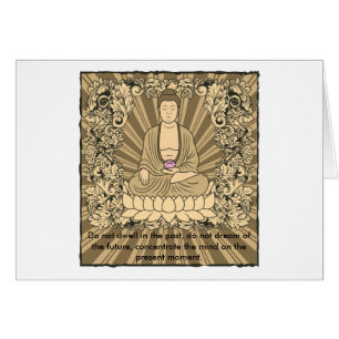 Cartão Costume Buddha do vintage