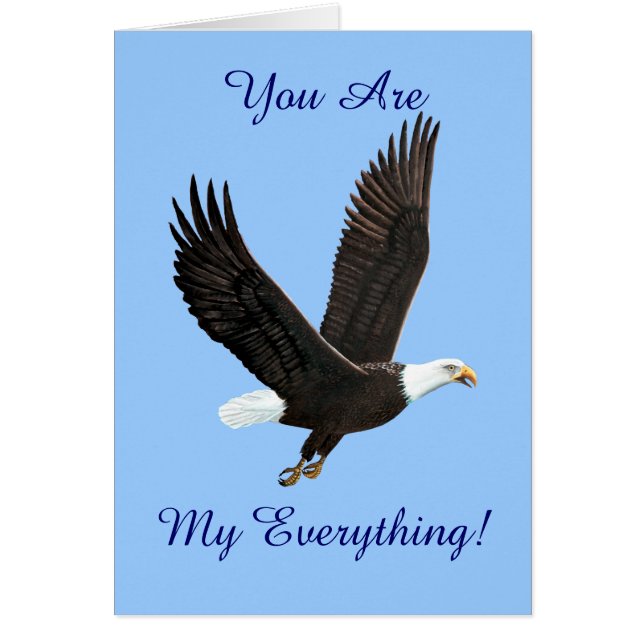 Cartão Costume de águia-calva americana (Frente)