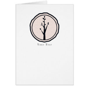 Cartão Costume De Casamento Da Natureza Da Árvore Rústica