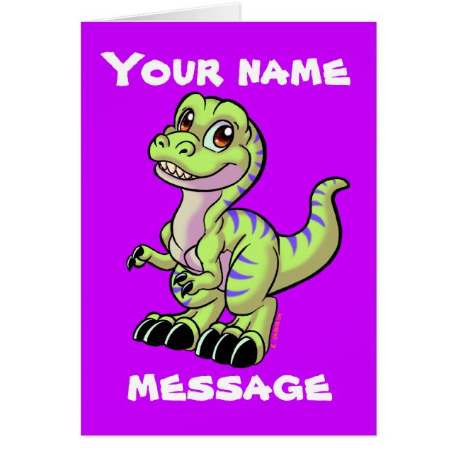 Cartão Costume de Rex do bebê (Frente)