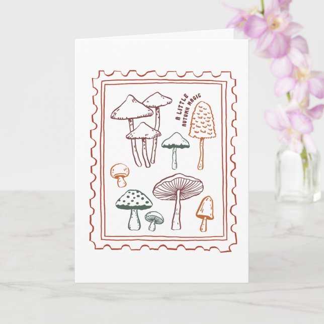 Cartão Cota de Outono  (Orquídea)