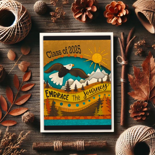 Cartão Cota Inspirativa de Graduação em Andamento da Águi (Criador carregado)