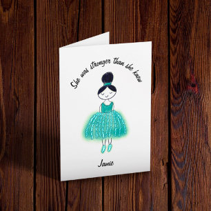 Cartão Cotação de Uplifing de câncer de ovário Person