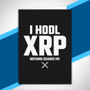 Cartão Cotação Funny XRP XRP Crypto Cryptocurrency Hodl X