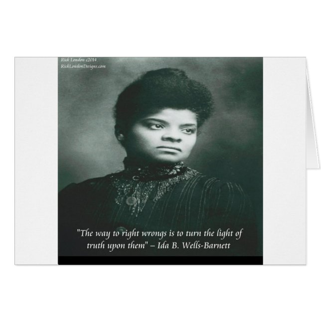 Cartão Cotação Ida B Wells & Verdade (Frente Horizontal)