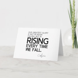 Cartão COTAS: Confúcio: Ascensão sempre