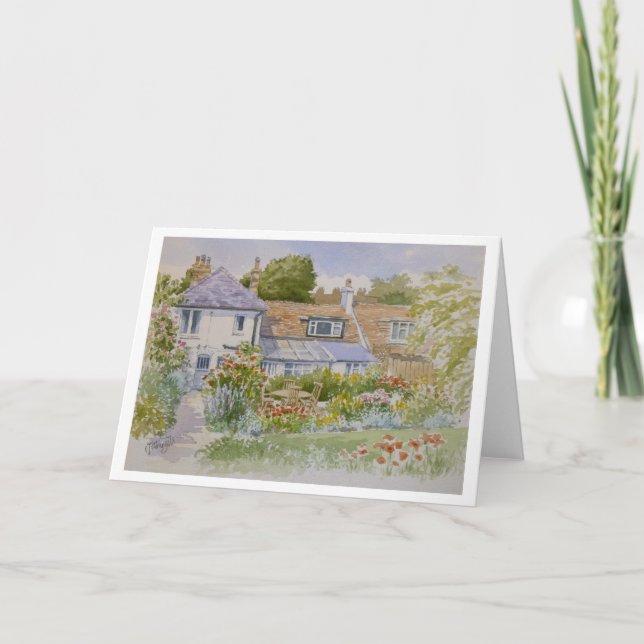 Cartão Cottage Garden Greeting Card (Frente)