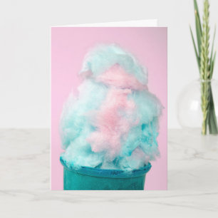 Cartão Cotton Candy Cone Case Birthday
