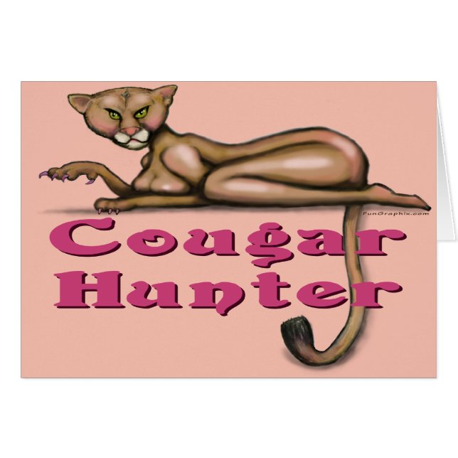 Cartão Cougar Hunter (Frente Horizontal)