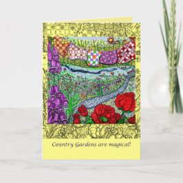 Cartão Country Garden Mothers Day Greeting Card