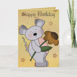Cartão Country Mouse Bithday