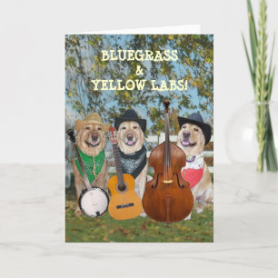 Cartão Country Music & Labs Customizable Birthday
