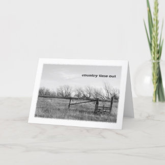Cartão Country Time Out Greeting Card