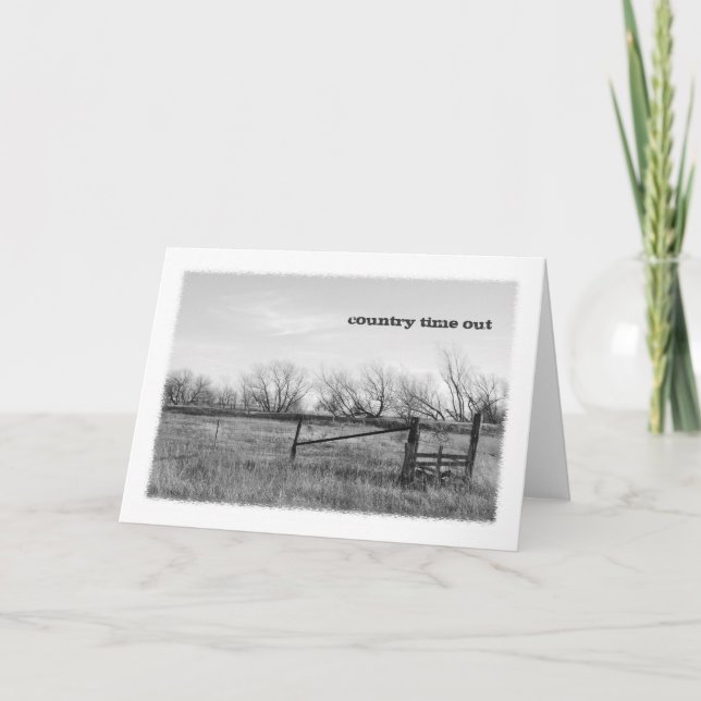 Cartão Country Time Out Greeting Card (Frente)