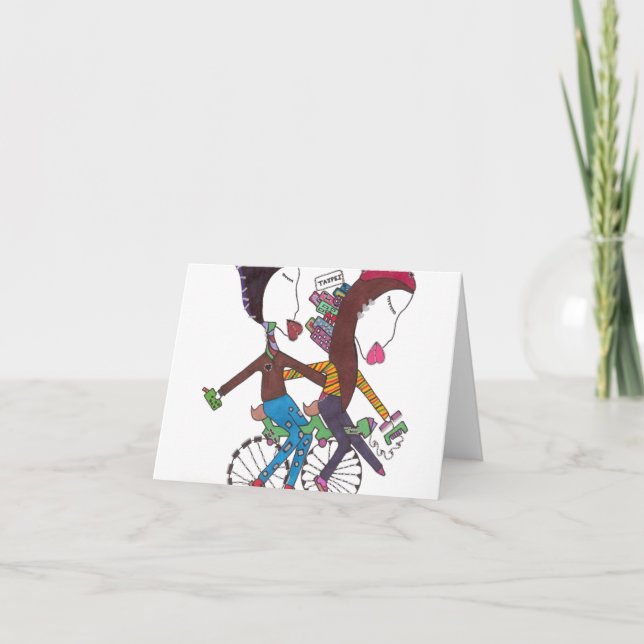 Cartão couple adventure in Taipei on note card (Frente)