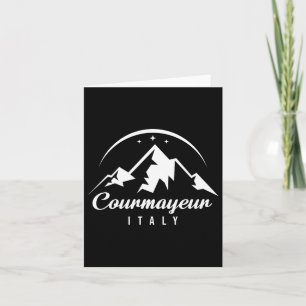 Cartão Courmayeur Itália Ski Resort Esquiando Snowboard S