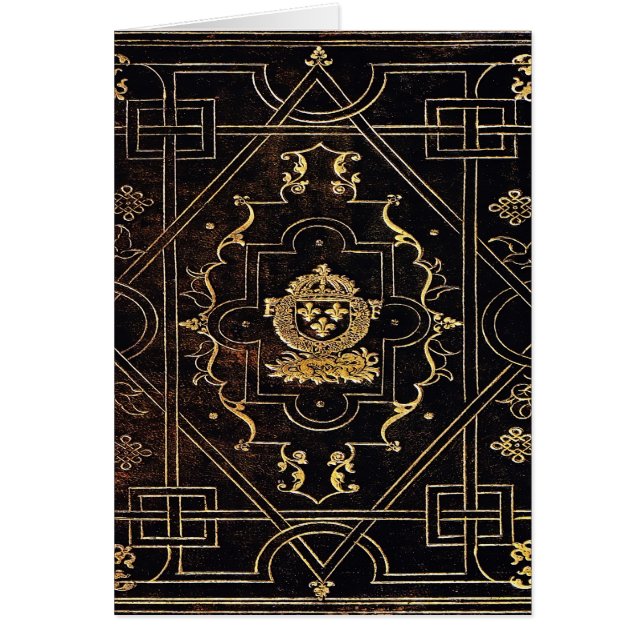 Cartão Couro e Dourado (Frente)