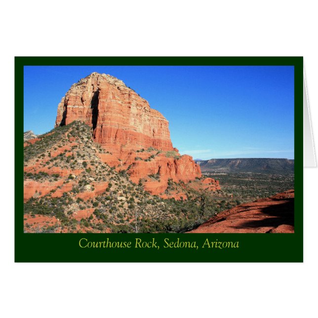 Cartão Courthouse Rock & Sedona Valley (Frente Horizontal)