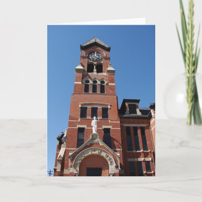 Cartão Courthouse Washington, Iowa (Frente)