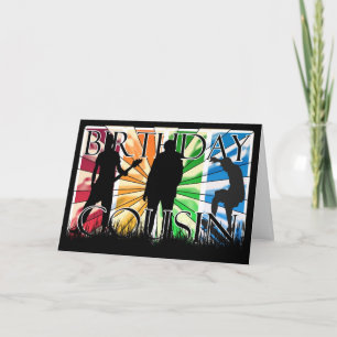 Cartão Cousin Birthday Card Male Modern
