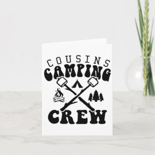 Cartão Cousin Camping Crew 2025 Shirt Family Vacation Cam