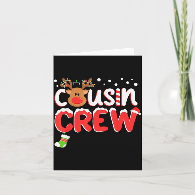 Cartão Cousin Crew Christmas Kids Cousins Christmas Match (Frente)