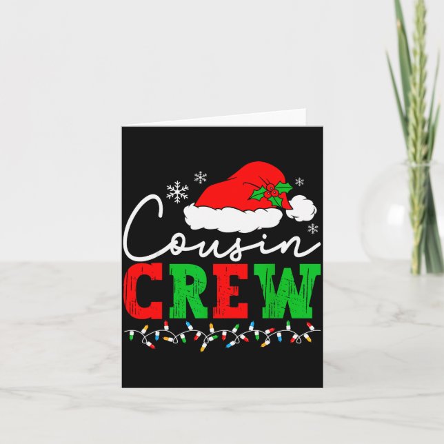 Cartão Cousin Crew Christmas Xmas Lights Family Matching  (Frente)