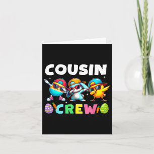 Cartão Cousin Crew Easter Família Cony Coelhando Meninas