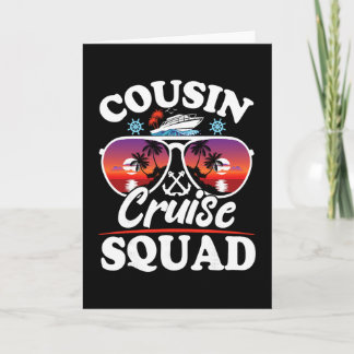 Cartão Cousin Cruise Squad 2025 Cruise Ship Party Group V