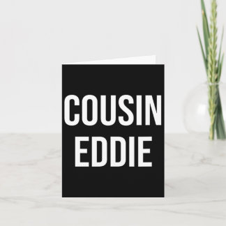 Cartão Cousin Eddie Uni-adultos Preto Xs Regular S Manga 
