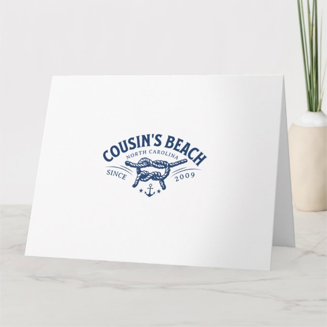 Cartão Cousin's Beach NC The Summer I Turned Bonito (Frente)