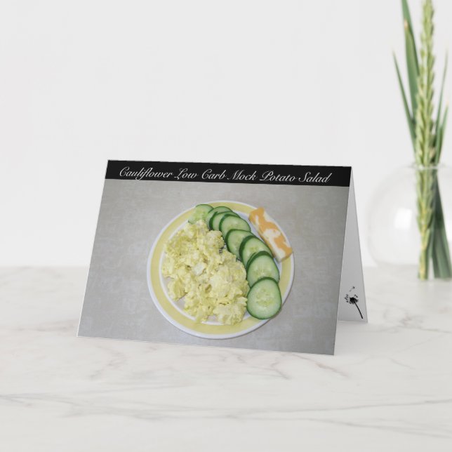 Cartão Couve-flor Baixa Sal De Batata De Carbota (Frente)