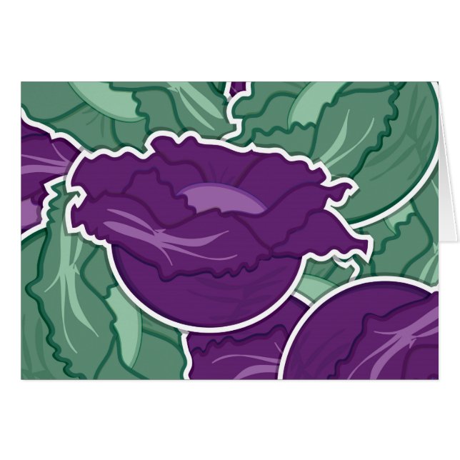 Cartão Couve-repolho (Frente Horizontal)
