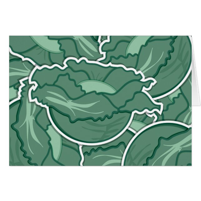 Cartão Couve-verde-funga (Frente Horizontal)